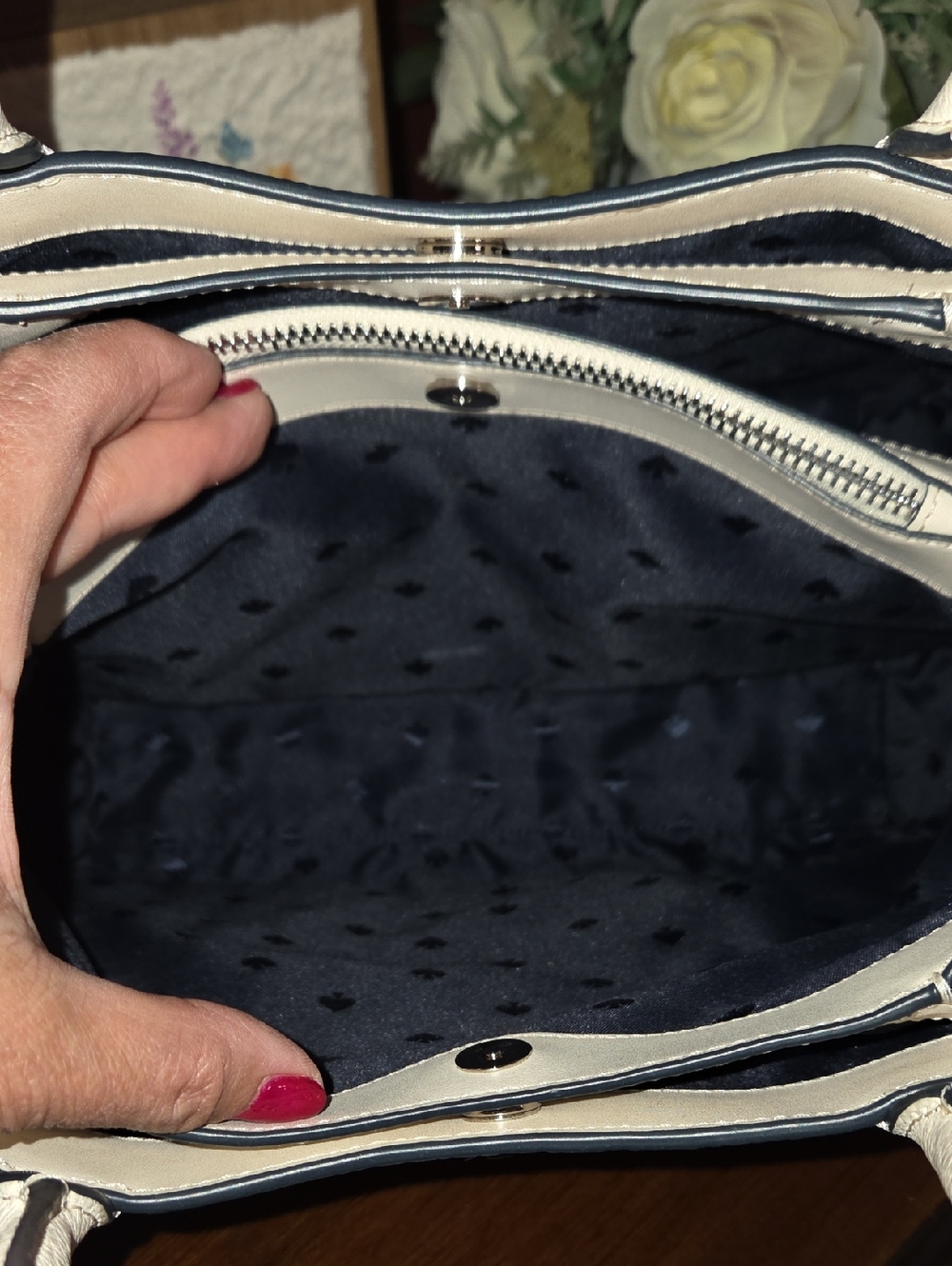 Kate Spade NY Dumpling Denim Satchel EUC - Picture 11 of 16